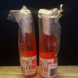 10/$10   Avon "Cheers to You" Champagne Shower Gel Set (2) BNIP